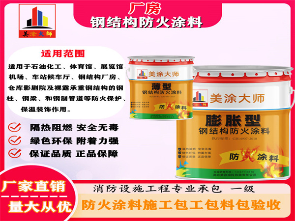 桥东厂房钢结构防火涂料